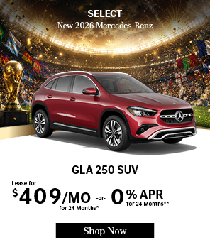 Special offer on 2026 Mercedes-Benz GLA Select 2026 Mercedes-Benz GLA 250 SUV